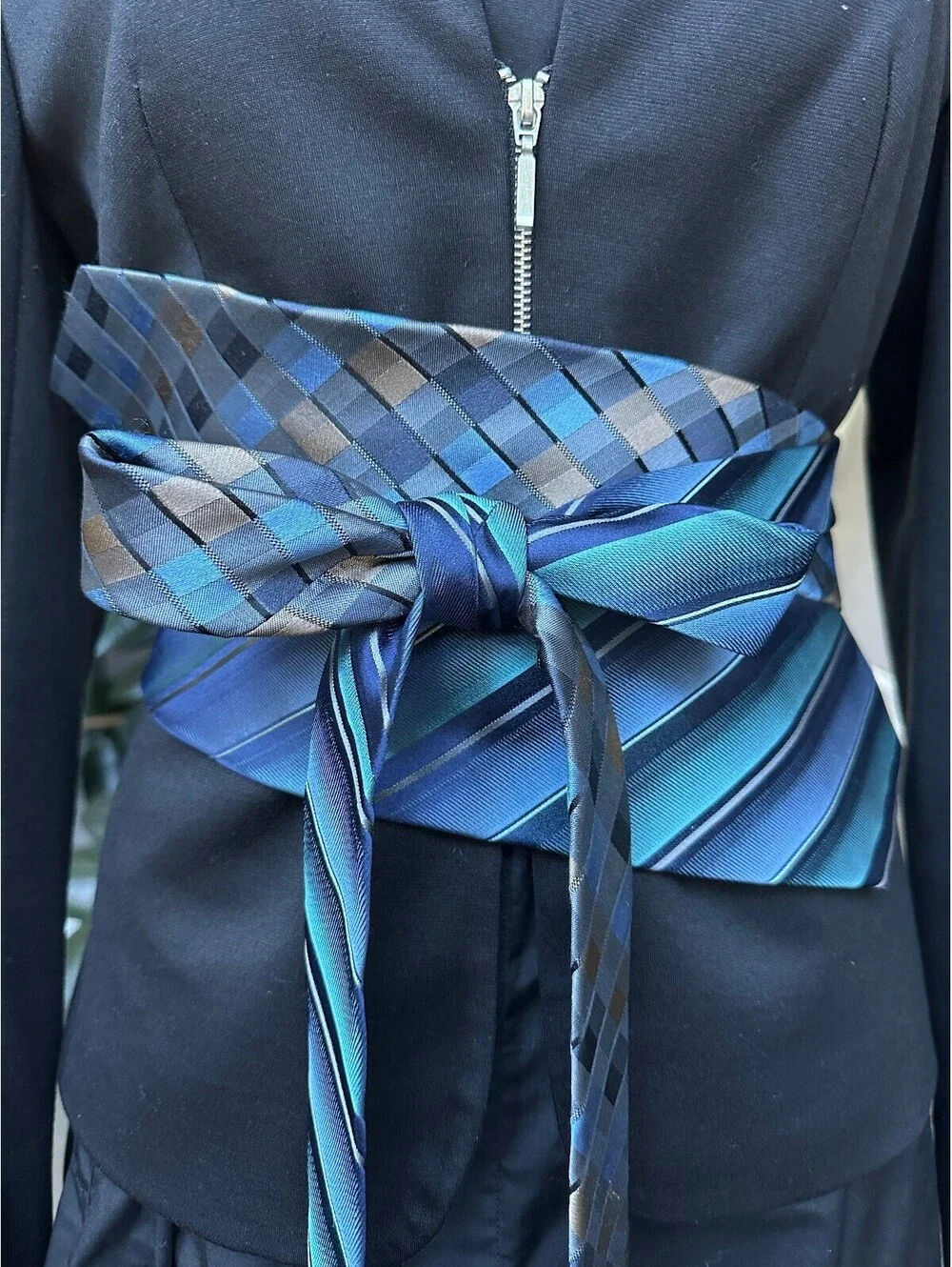 Upcycled Silk Obi Belt | Corset Style | OOAK | OS